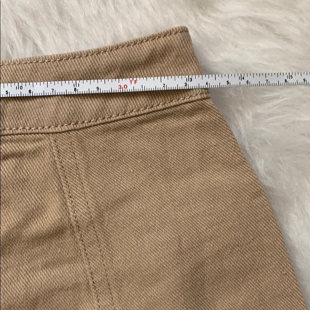 Signature8 Tan Button-Front Utility Mini Skirt - Picture 7 of 8